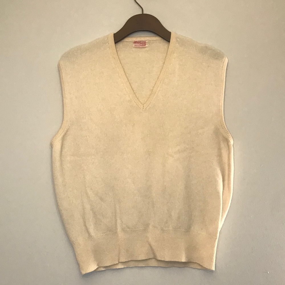 vintage cashmere sweater vest, Caerlee for Saks Fifth Avenue
